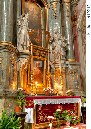 Interior of ancient church Interior of ancient church 4919215