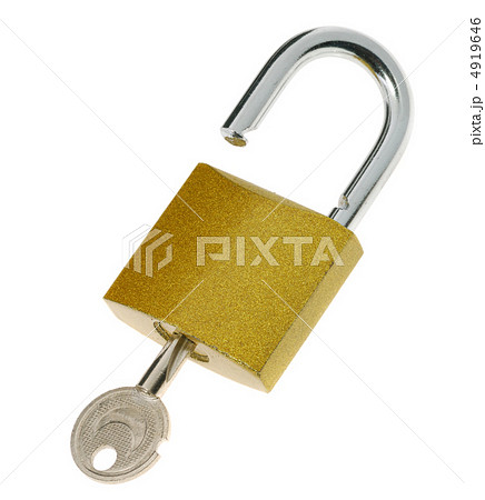 Lock open and key 4919646