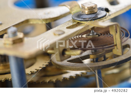 Mechanism the old alarm clock 4920282