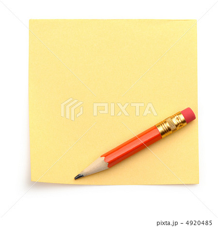 Paper note and a red pencil 4920485
