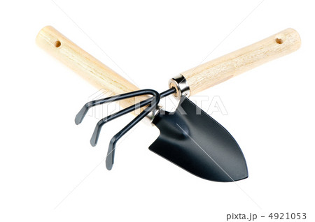 The garden tool a shovel, a rake. The garden tool a shovel, a rake. 4921053