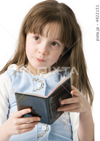 Little girl portrait with passport Little girl portrait with passport 4922151