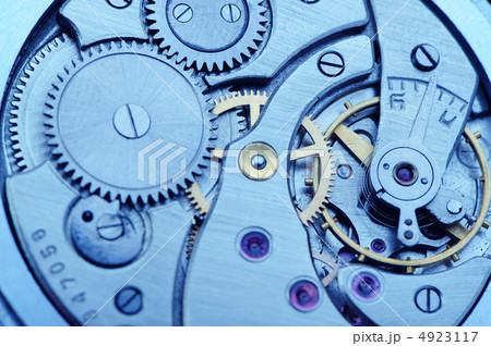 The mechanism of analog hours - blue tone 4923117
