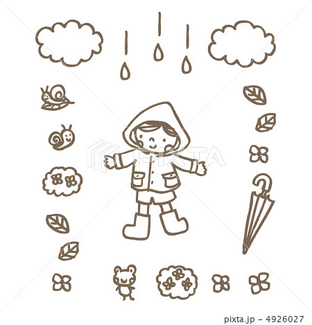 雨具と少年 4926027