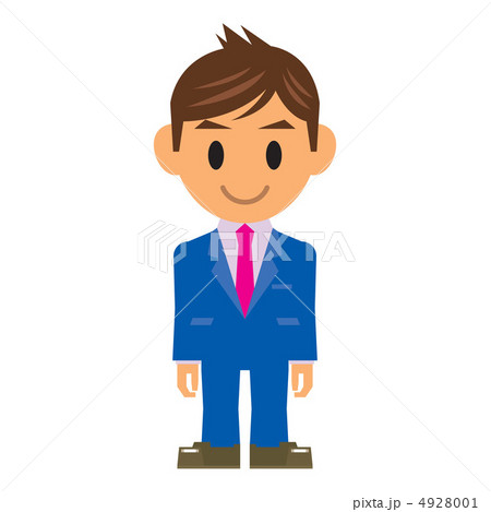 ビジネスマン　イラスト　笑顔 4928001