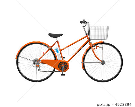 電動アシスト自転車　オレンジ 4928894