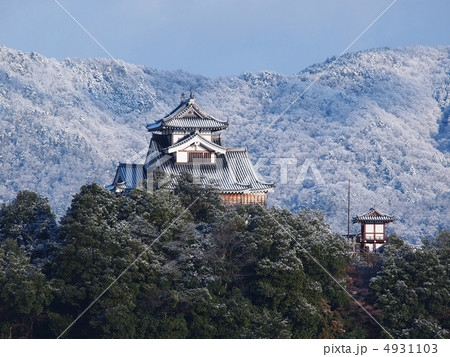 雪の福知山城 4931103