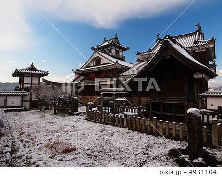 雪の福知山城 4931104
