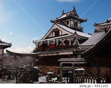 雪の福知山城 4931105