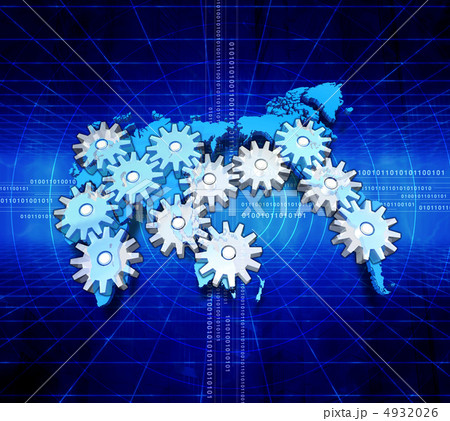 歯車の連動/世界地図 歯車の連動/世界地図 4932026