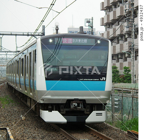 京浜東北線 ｅ233系 西川口駅の写真素材