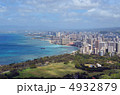 ダイヤモンドヘッドからのホノルルホテル群 4932879
