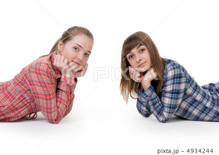 Two young beautiful girls 4934244