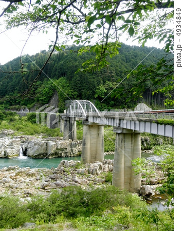 大井ダムの鉄橋　An Iron Bridge of the Ooi Dam 4934849