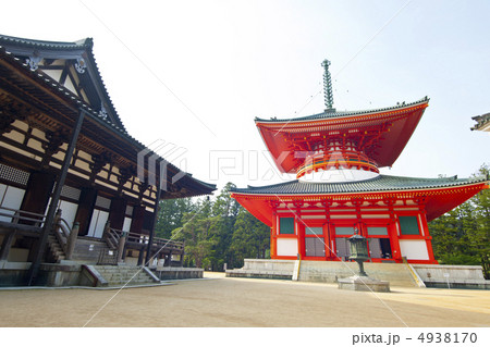 根本大塔と御影堂 根本大塔と御影堂 4938170