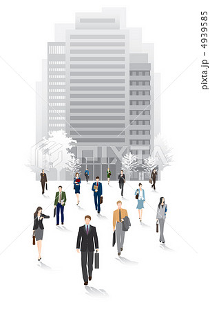 ビジネス街の人々_帰宅 4939585