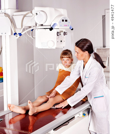Child with doctor radiologist. Child with doctor radiologist. 4941477