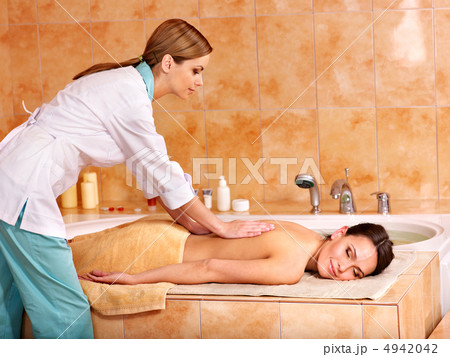 Woman in hammam or turkish bath 4942042