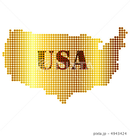 Usa アメリカ 地図のイラスト素材 4943424 Pixta