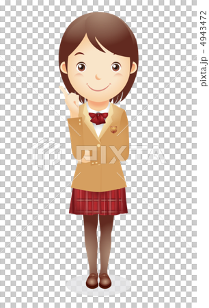 女子学生イラスト 4943472