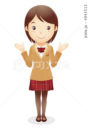 女子学生イラスト 4943513