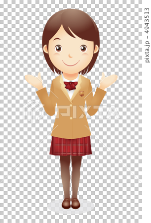 女子学生イラスト 4943513