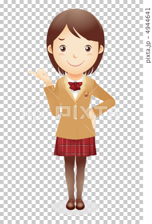 女子学生イラスト 4944641