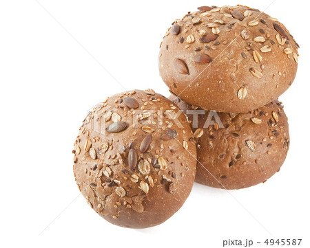 Bread. Seeds buns on the white Bread. Seeds buns on the white 4945587