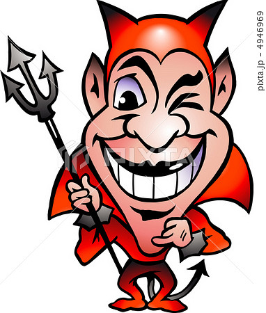 Hand-drawn Vector illustration of an Red Devil 4946969