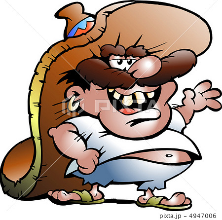 Hand-drawn Vector illustration of an Mexican Man Mexican Man Wea 4947006