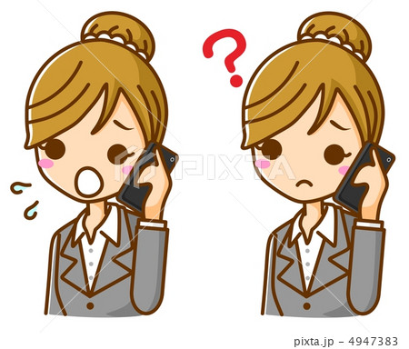 電話するビジネスウーマン　表情 4947383