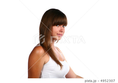 Girl Face Isolated 4952307