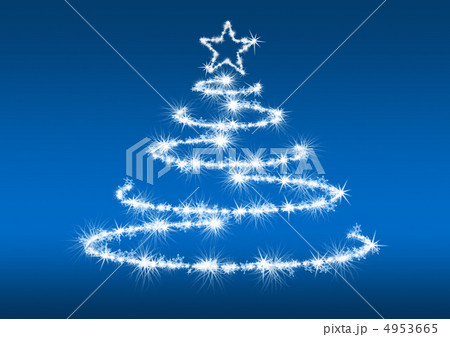 Abstract fur-tree blue background 4953665