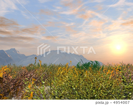 Fantastic sunset in mountains Fantastic sunset in mountains 4954007