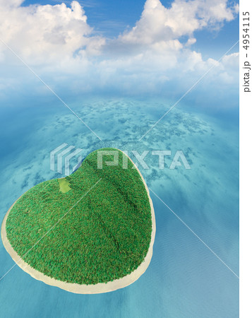 Island in the form of heart 4954115