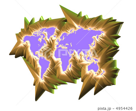 3D Map continent 4954426