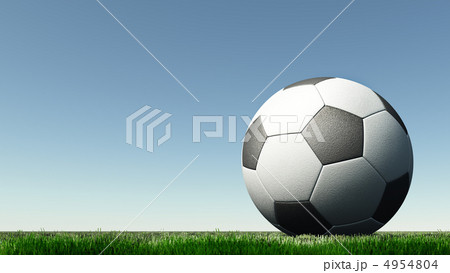 soccer a ball on a green grass soccer a ball on a green grass 4954804
