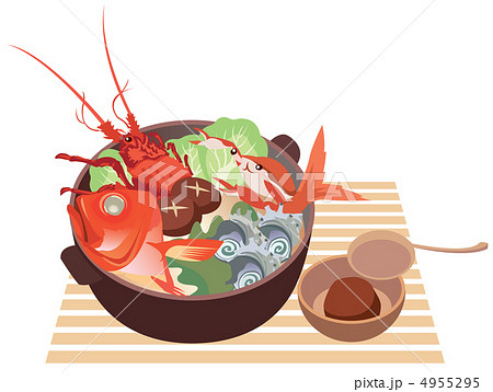 海鮮鍋のイラスト素材
