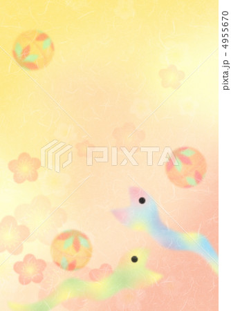 巳年年賀状素材 巳年年賀状素材 4955670