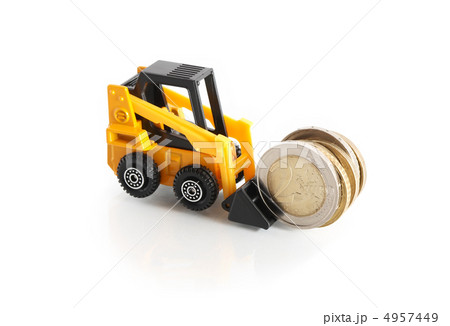 Forklift Truck With Money Forklift Truck With Money 4957449