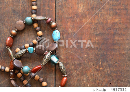 Costume Jewelry On Wood 4957532