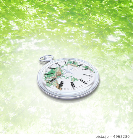 木漏れ日の中/世界地図の時計 木漏れ日の中/世界地図の時計 4962280