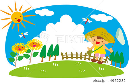 夏休み　昆虫採集 4962282