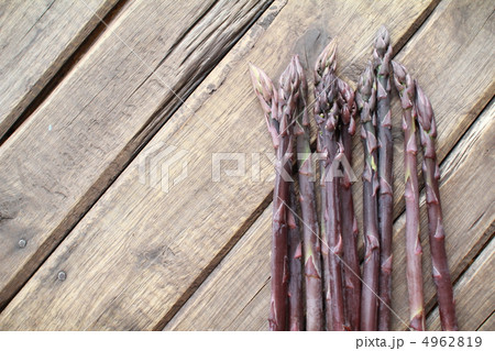 北海道産の紫アスパラ　甘くて美味しい新鮮野菜 4962819