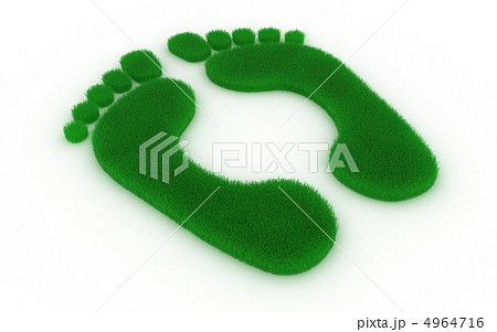 Footprint from grass 4964716