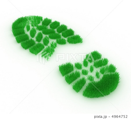 Footprint from grass 4964752