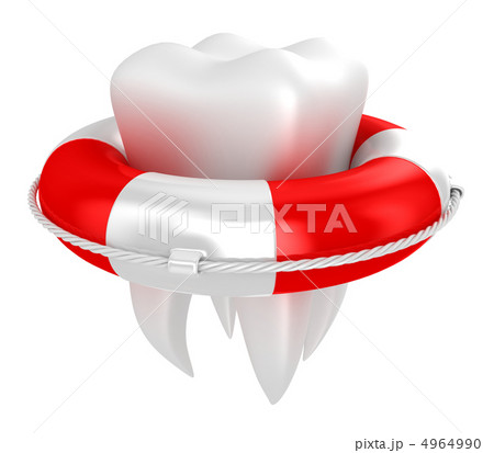 Tooth with lifebuoy 4964990