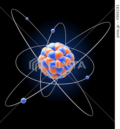 原子の 原子 粒子のイラスト素材