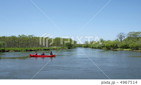 釧路川を下るカヌー 釧路川を下るカヌー 4967514
