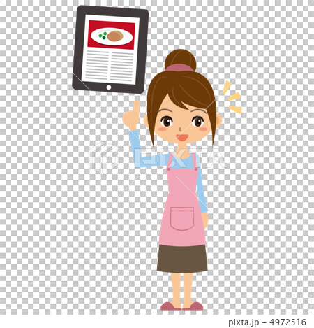 主婦とタブレット 4972516